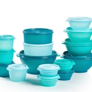 Tupperware Teal Kitchen Food Storage Set